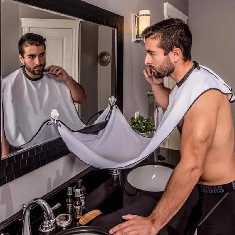 Ventosa pano de barbear corte de cabelo e limpeza babador de barba pano de barbear adulto xale estilo pano acessórios do salão de beleza
