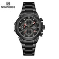 NAVIFORCE Original Watch for man 2025 New Stainless Steel Waterproof Chronograph Classic Quartz Wristwatch Brand Men Watch Gifts