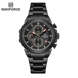 NAVIFORCE Original Watch for Men 2025 New Stainless Steel Waterproof Chronograph Classic Quartz Wristwatch Brand Men Watch Gifts