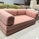 Italian Compressed Sofa Minimalist Retro Corduroy Sofa Bed Lounge Modular Couch Foldable Washable Customizable for Living Room