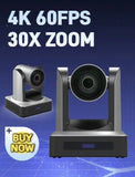 4K/1080P SDI NDI PTZ Camera 10X/20X Optical Zoom, HDMI/USB/POE | IP Live Streaming Camera for Church/Meeting/Broadcast (Youtube)