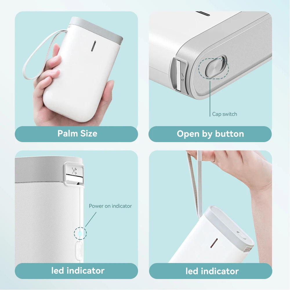 Niimbot D110/D11/H1S Mini Thermal Label Printer Portable Paper Maker Wireless Sticker Machine Inkless Labeller for Office Home