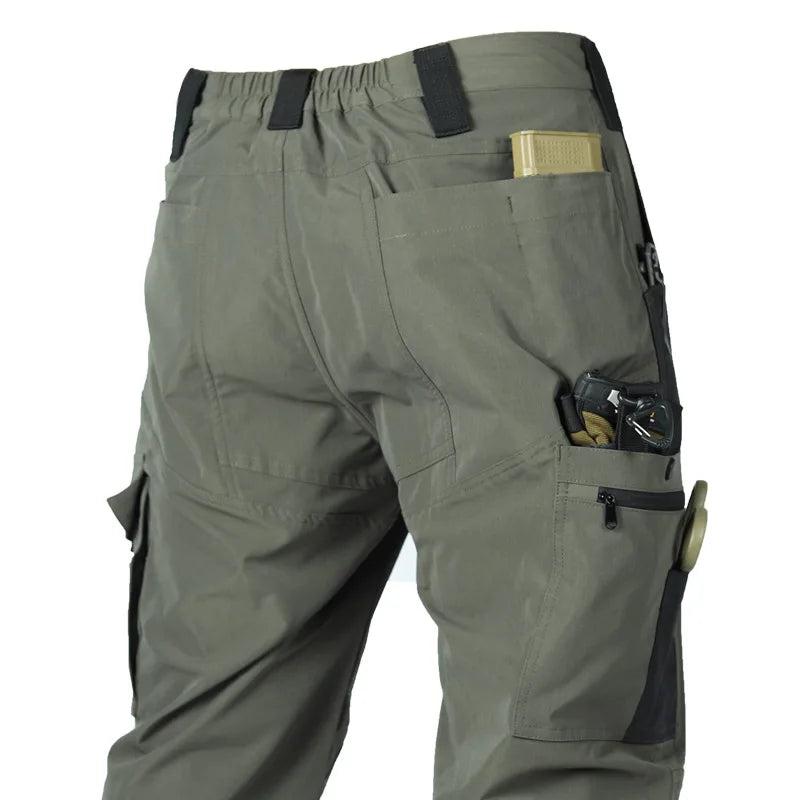 Men's Quick Dry Tactical Pants Water Resistant Outdoor Pants Lightweight Stretch Cargo Hiking Mountain Fishing Camping Pants