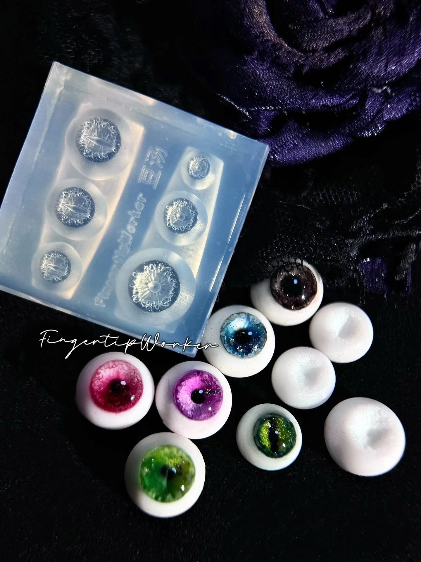 1Pc Chain Ice Flower Fox Spoon Fork Dragon Snake Butterfly 3D Acrylic Mold Nail Art Decorations  DIY Design Silicone Nails Mold