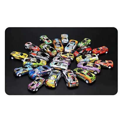 Mini coche de aleación con caja de almacenamiento, coches fundidos a presión, juguetes para niños, vehículo de inercia deslizante, kit de juguetes para niños, regalos para niños
