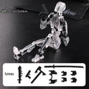 DIY 13 Action Multi-Jointed Movable Shapeshift Robot 3D Printed Mannequin Dummy Action Model Home Decor Figurines for Children