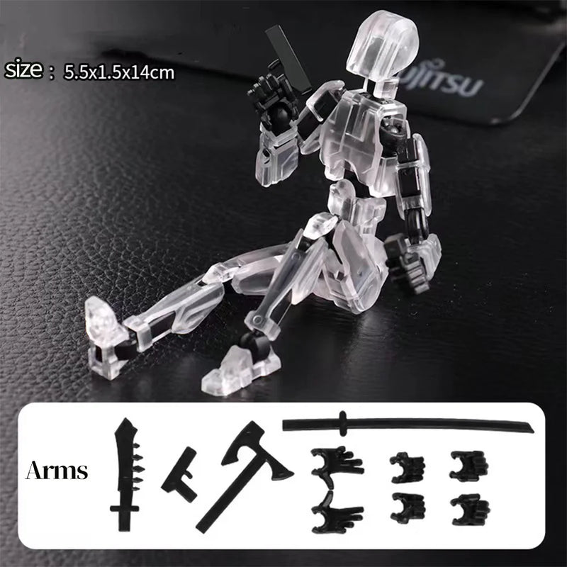 DIY 13 Action Multi-Jointed Movable Shapeshift Robot 3D Printed Mannequin Dummy Action Model Home Decor Figurines for Children
