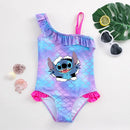 Lilo Stitch Baby Girl Mermaid Fish Scale Print Swimsuit One-Piece Swimwear Toddler Bathing Suit Beach Outfit