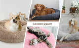 40-90cm 6 Sizes Round Pet Bed for Large Dog Bed Super Soft Cat Bed Plush Dog House for Medium Dog House Winter Warm Sleeping