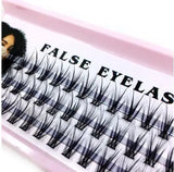 5D DIY Cluster Invisible Band Lashes Segmented Bundle Thick Eyelashes Extension Russian Volume Individual False Lashes Cilios
