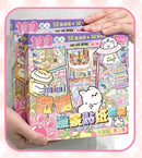 50 in 1 landscape stickers miniature scene collection 3d three-dimensional girls children's educational toys