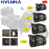 Motorcycle Waterproof Tail Bag Travel Outdoor Dry Luggage Roll Pack Bag 20 /40/66 Motorbike Luggage Backpack Motorcycle Seat Bag