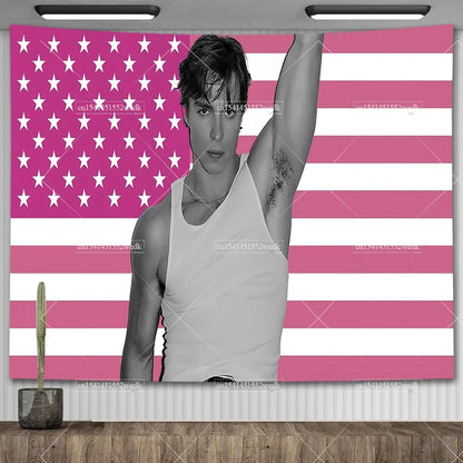 JJ Outerbanks Tapestry JJ Maybank American Flag Aesthetic Bedroom Decoration Obx Outer Banks Tapestrys Home And Garden Banner