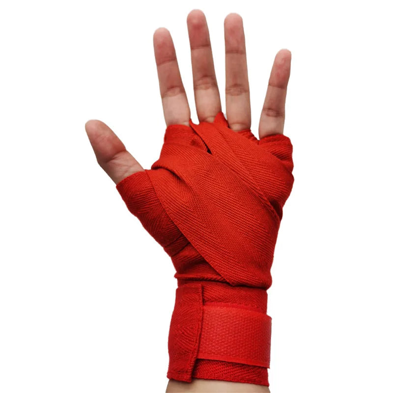 2 vendas de boxeo de algodón de 1,5/2/3/5 m, correa deportiva para Sanda, Kick Boxing, MMA, guantes de mano, cinturón protector, vendas deportivas de boxeo.