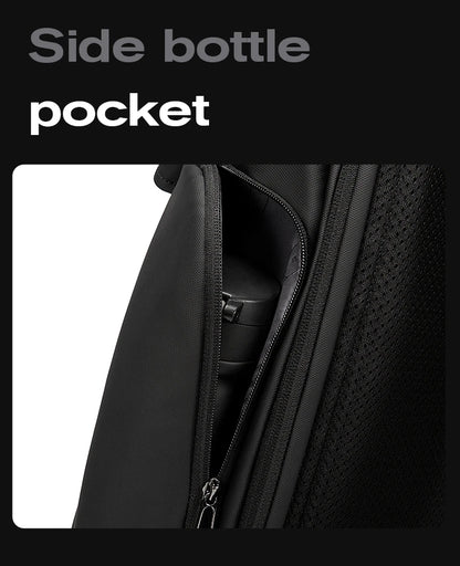 BANGE 15.6-inch laptop Men's business backpack waterproof multi compartment travel bag Black backpack suitable for men and women