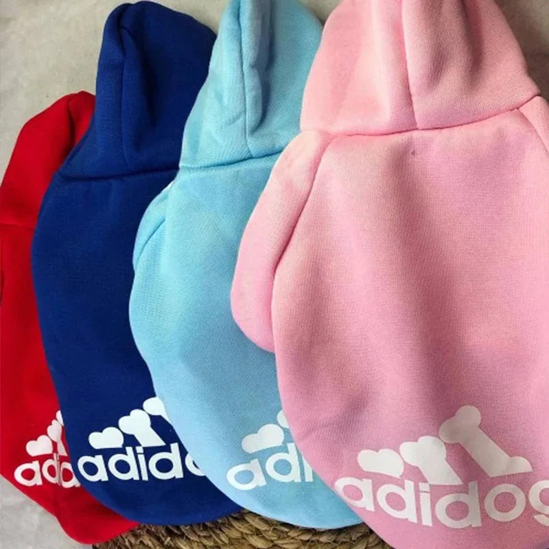 Ropa cálida para perros de otoño e invierno, sudaderas con capucha para perros Adidog, abrigo cálido para mascotas, chaqueta para perros medianos y grandes, suéter, ropa para cachorros de bulldog francés