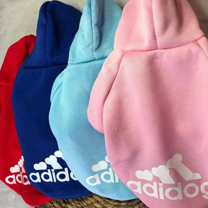 Ropa cálida para perros de otoño e invierno, sudaderas con capucha para perros Adidog, abrigo cálido para mascotas, chaqueta para perros medianos y grandes, suéter, ropa para cachorros de bulldog francés