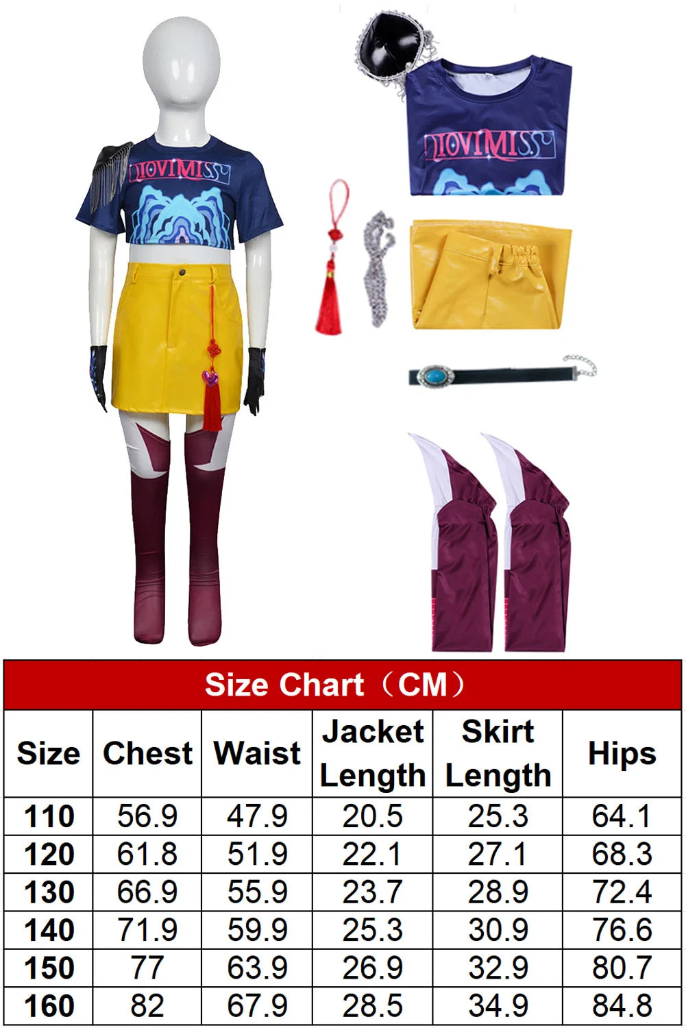 Fantasia KPop Rumi Zoey Cosplay Girls Stage Clothing Demon Hunter Disfraz Costume 6 to 14 Years Halloween Carnival Party Clothes
