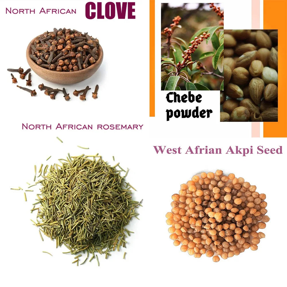Óleo nutritivo Layden africano feito por métodos antigos Óleo de cabelo quente para fortalecimento do couro cabeludo e das raízes do cabelo