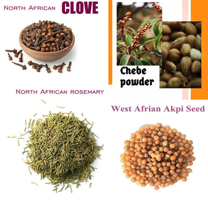 Óleo nutritivo Layden africano feito por métodos antigos Óleo de cabelo quente para fortalecimento do couro cabeludo e das raízes do cabelo