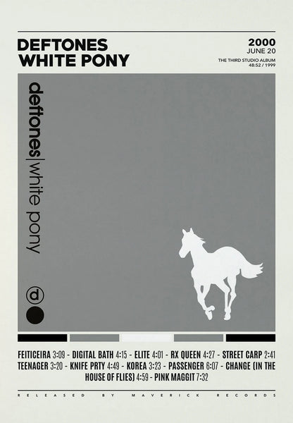 Deftones Band Poster Print Canvas Painting Around the Fur/Saturday Night Wrist Music Album Cover for Room Home Wall Art Decor