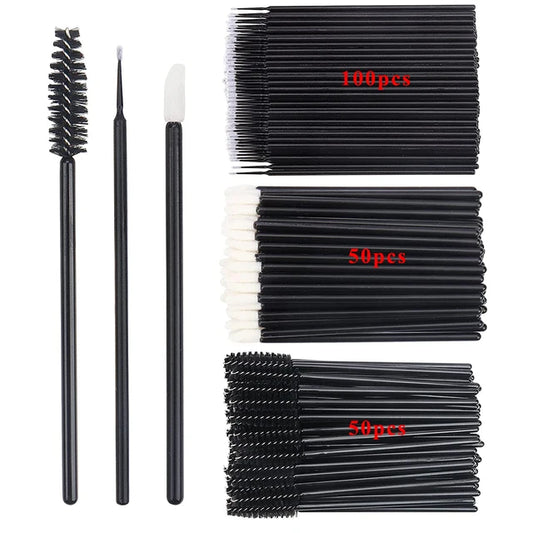 Juego de 200 pinceles desechables para pestañas, varitas para rímel, pinceles para labios, microcepillo aplicador, hisopos de algodón para extensiones de pestañas, herramientas de maquillaje para cejas. 