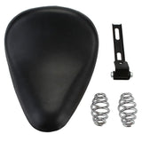 12" Motorcycle Universal PU Solo Driver Seat Springs Bracket Mount Kit For Harley Honda Yamaha Kawasaki Suzuki Indian Triumph