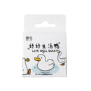 Etori Life46pcs/pack Good Life Duck Album decorative stickers Self-adhesive stickers for DIY student stationery notebook diary