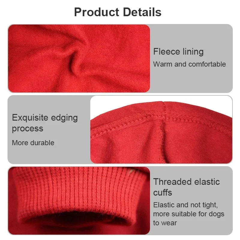 Ropa cálida para perros de otoño e invierno, sudaderas con capucha para perros Adidog, abrigo cálido para mascotas, chaqueta para perros medianos y grandes, suéter, ropa para cachorros de bulldog francés