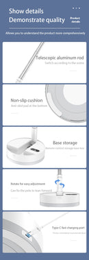 P10 10800mAh Folding Portable Fan USB Remote Control Air Cooler Silent Rechargeable Wireless Floor Standing Fan for Camping Desk