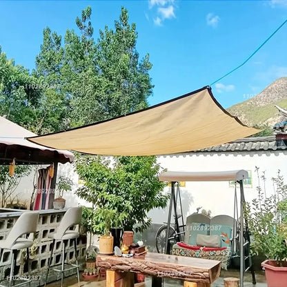 85% Shading HDPE Beige Sunshade Net Garden Plant Shed Shading Sail UV Protection Outdoor Pergola Sun Cover Swimming Pool Awning