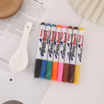 Montessori Magical Floating Water Painting Brush, Whiteboard Markers Pen, Hanging Kids Educational Toys 