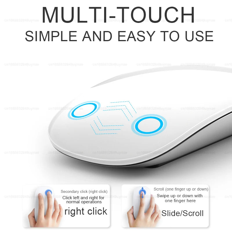 Ratón inalámbrico Bluetooth 5.0 para Surface Magic Mouse multitáctil original de Apple para MacBook Pro Air, minicomputadora portátil, tableta, iPad 