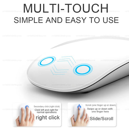 Ratón inalámbrico Bluetooth 5.0 para Surface Magic Mouse multitáctil original de Apple para MacBook Pro Air, minicomputadora portátil, tableta, iPad 
