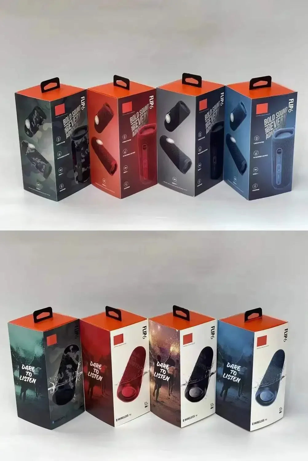Nuevo altavoz Flip6 Bluetooth multifunción TWS con subwoofer portátil para exteriores, altavoz dual inalámbrico para cine en casa.