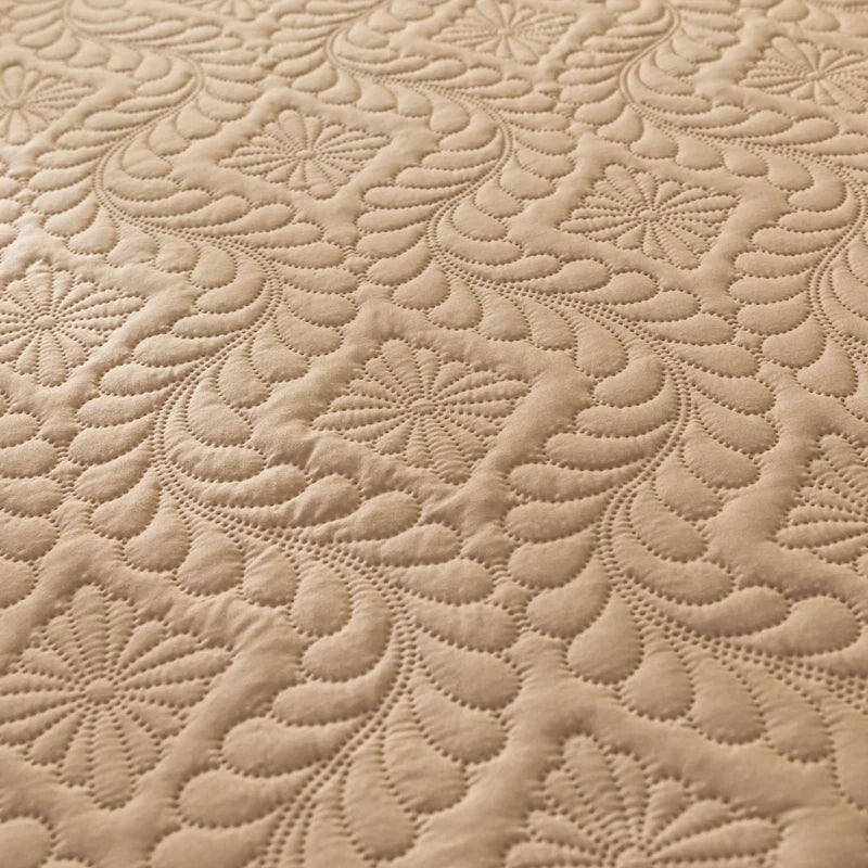 Waterproof Quilted Mattress Cover - Cotton Top, Antibacterial Fiber Fill, TPU Waterproof Layer - A-Class Health Standard