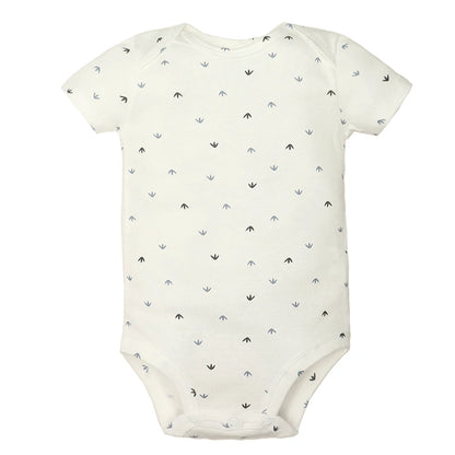 Lote de 5 monos para bebés y niñas, 100 % algodón, de manga corta, para recién nacidos de 6 a 24 meses.