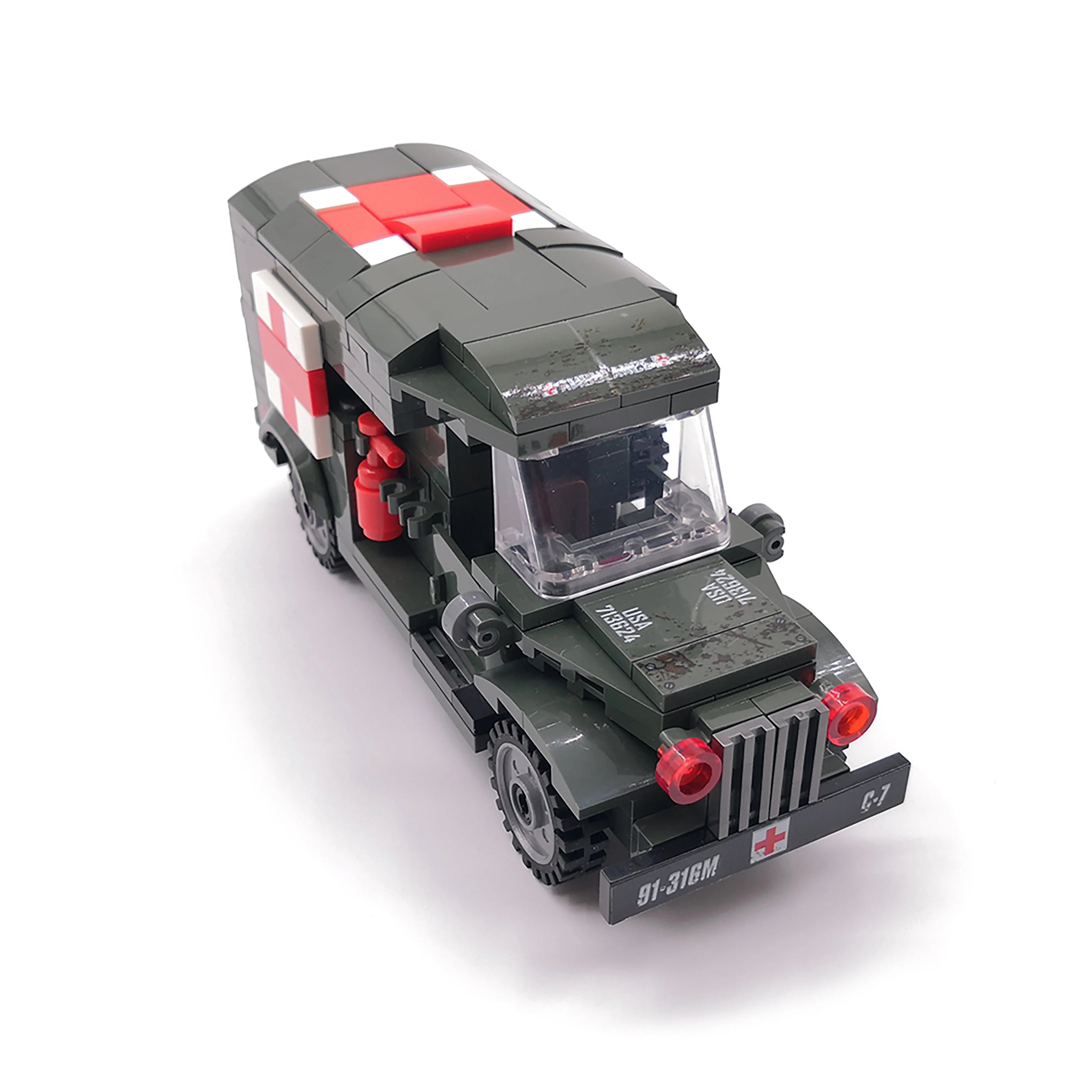 Military WW2 Tanks Tiger Sherman T34 Panzer Vehicle Airplane Army Soldier Weapons Model Building Block Brick Children Kids Toys