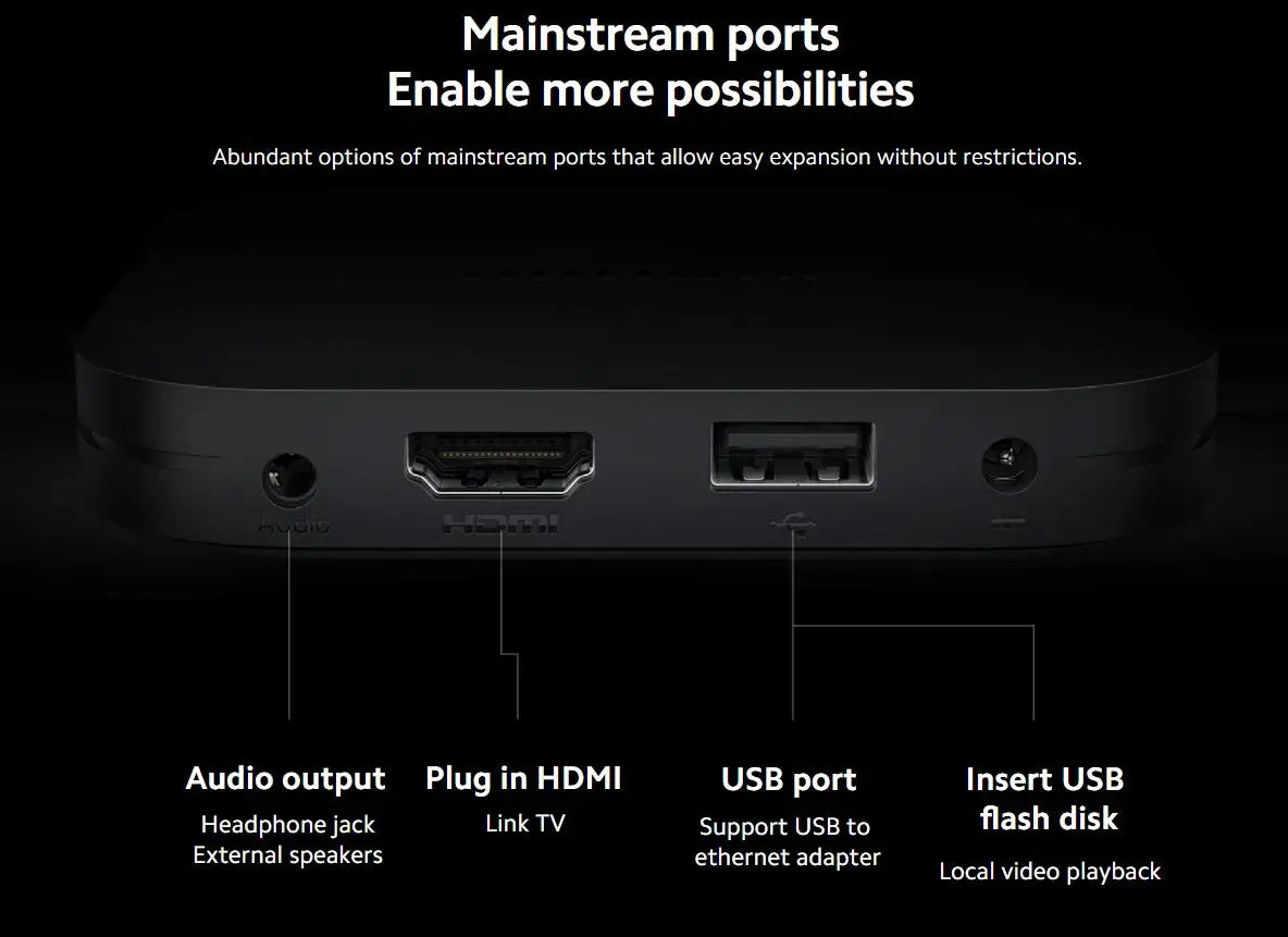 Xiaomi TV Box S 2nd Gen, Google TV smart tv Box, 4K Ultra-HD Quad-core Processor Dolby Vision HDR10+ Google Assistant,BT 5.2