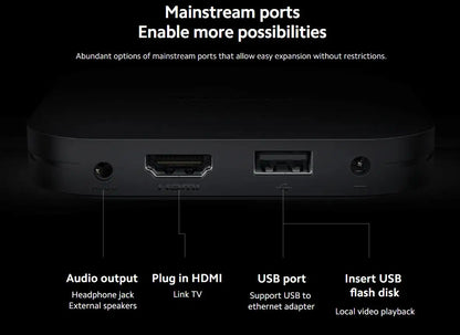 Xiaomi TV Box S 2nd Gen, Google TV smart tv Box, 4K Ultra-HD Quad-core Processor Dolby Vision HDR10+ Google Assistant,BT 5.2