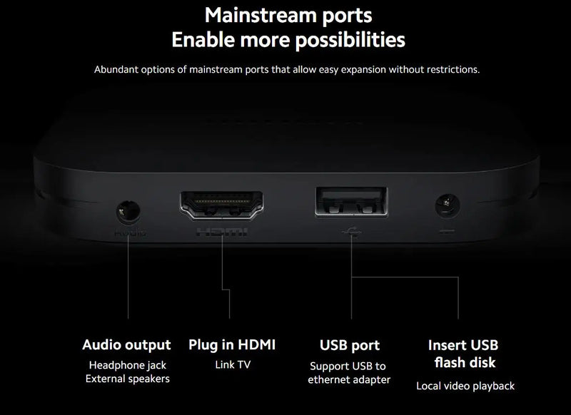 Xiaomi TV Box S 2nd Gen, Google TV smart tv Box, 4K Ultra-HD Quad-core Processor Dolby Vision HDR10+ Google Assistant,BT 5.2