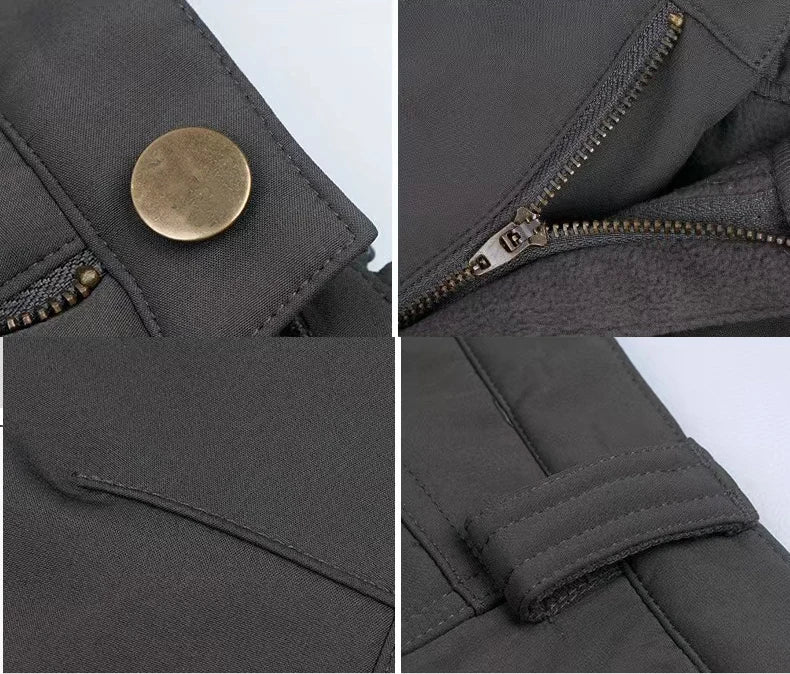 Men's City Gargo Winter Tactical SharkSkin Jackets Hiking Pants Fishing Climbing Trekking Casual Hunting Camping Trousers M-5XL
