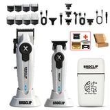 BRDCLIP New White Professional FA1C-T-609 Barber Hair Clipper Set Men's 10000RPM Electric Shaver Hair Trimmer Barbershop Tools