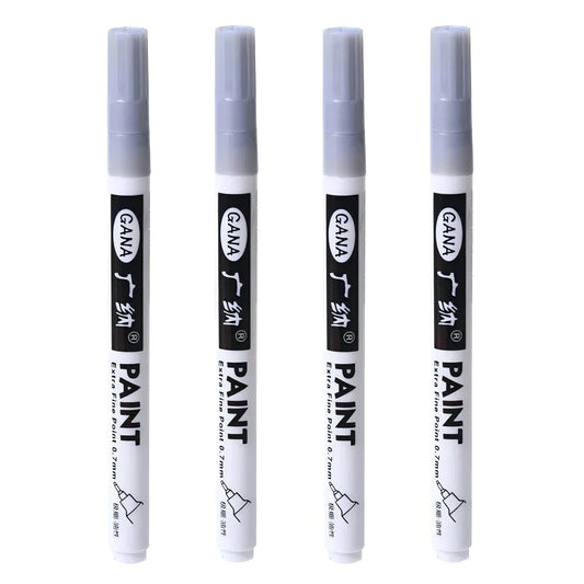 Fine tip permanent Paint Marker Pen DIY Paint Metallic Pen Permanent Gold SILVER Marker Touch Up,School Model Painting