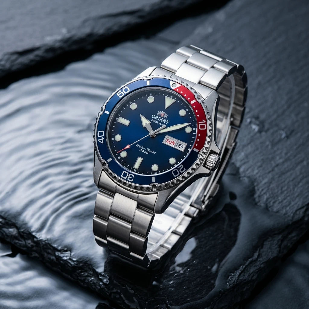 Relogio masculino automatico diver de mergulho em alo inox a prova de agua 200 M