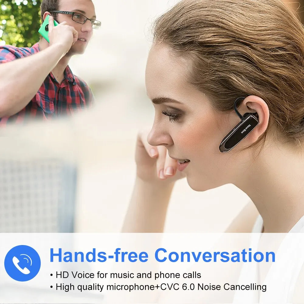 New Bee B41 Wireless Bluetooth 5.0 Earphones Hands-Free Mini Headset 22H Music Playtime Earpieces With CVC 6.0 Mic For iPhones