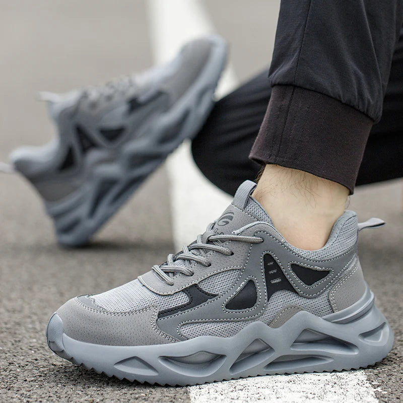 Lightweight Safety Shoes Men Women Work Shoes Steel Toe Cap Working Boots Sneakers Man Women Breathable Shoes Tactical Boots