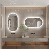LUVODI Backlit Lighted Bathroom Mirror LED Bedroom Vanity Mirror Salon Mirror with Touch Sensor Dimming Defog IP44