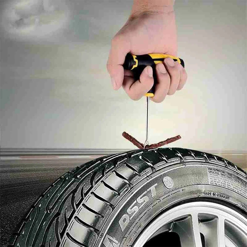 New Car Tire Repair Kit Puncture Plug Tools Tyre Puncture Emergency for Universal Tire Strips Stiring Glue Repair Tool Kit