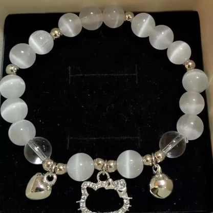 Nueva pulsera Hellokittys Y2k, pulsera Kawaii, colgante ajustable, joyería de moda de dibujos animados para niñas, regalo de cumpleaños y Navidad para mujer.
